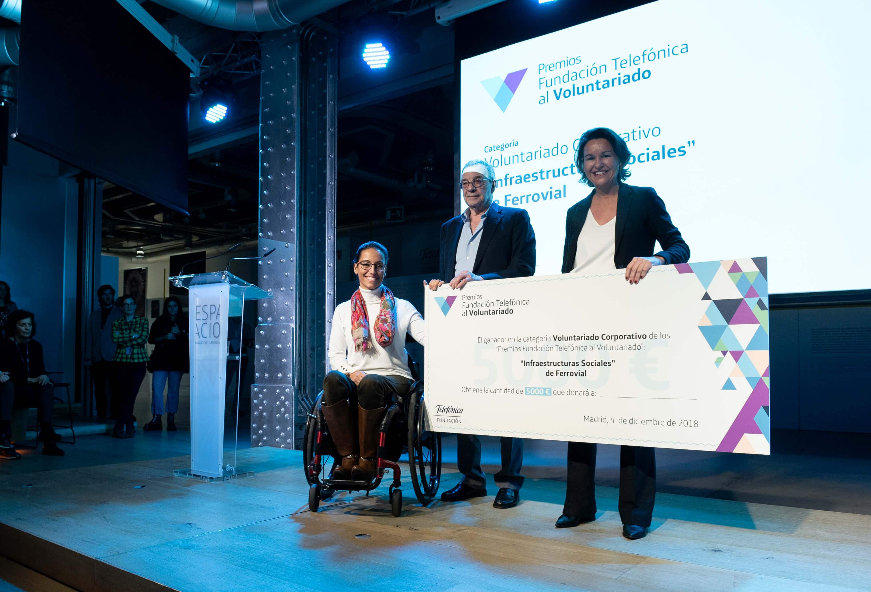 Cheque Premio Infraestructuras Sociales