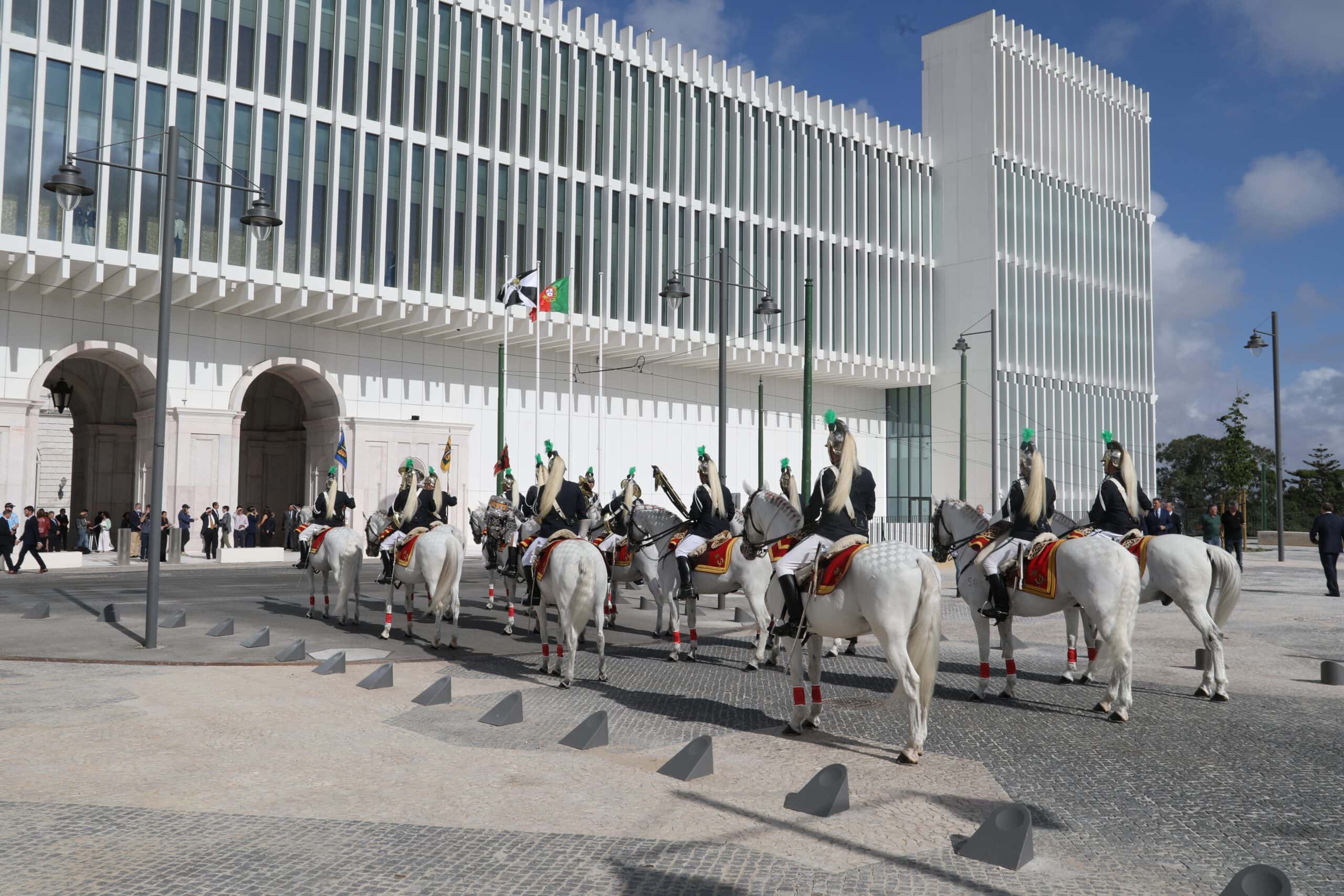 Inauguración del Palacio Nacional de Ajuda en Lisboa